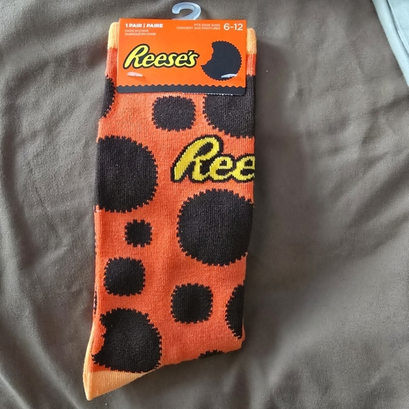 Reese's Orange and Black Socks - Picture 1 of 4